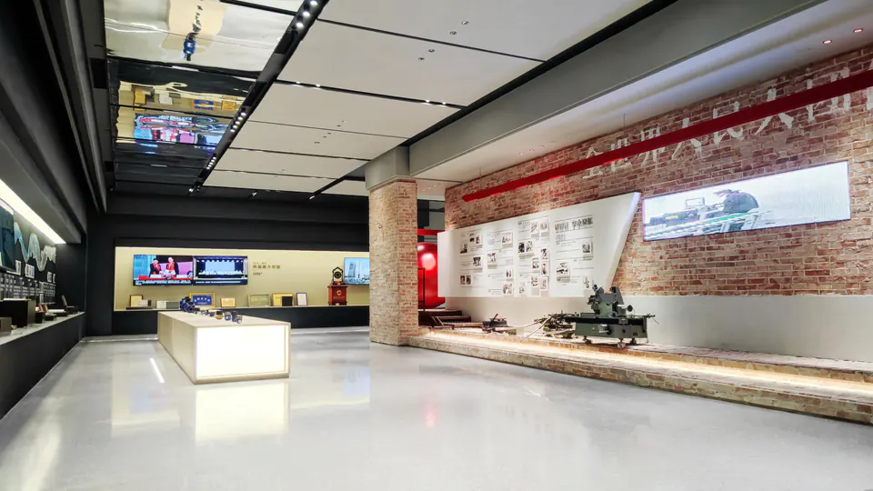 宁水集团产品展示墙和体验区