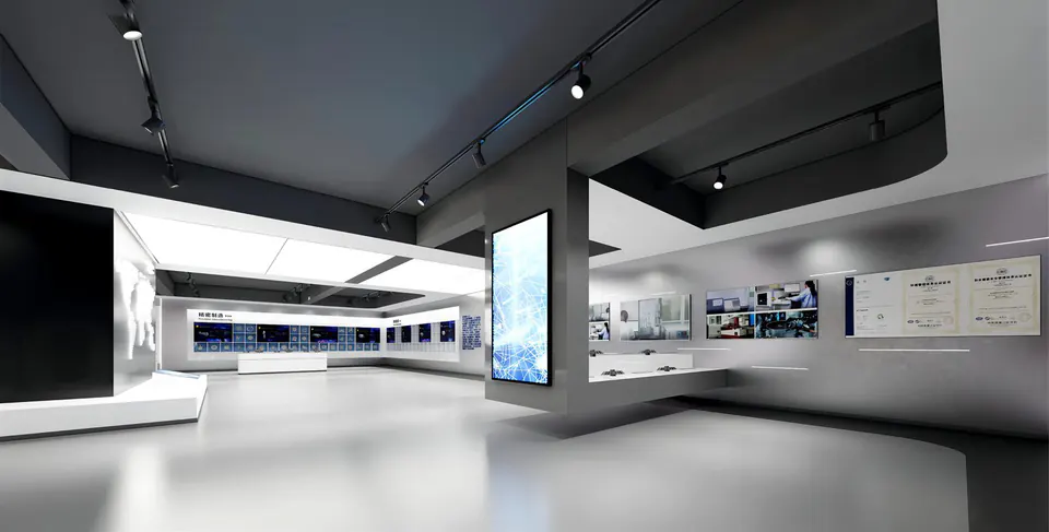 招宝磁业企业展厅与办公方案图