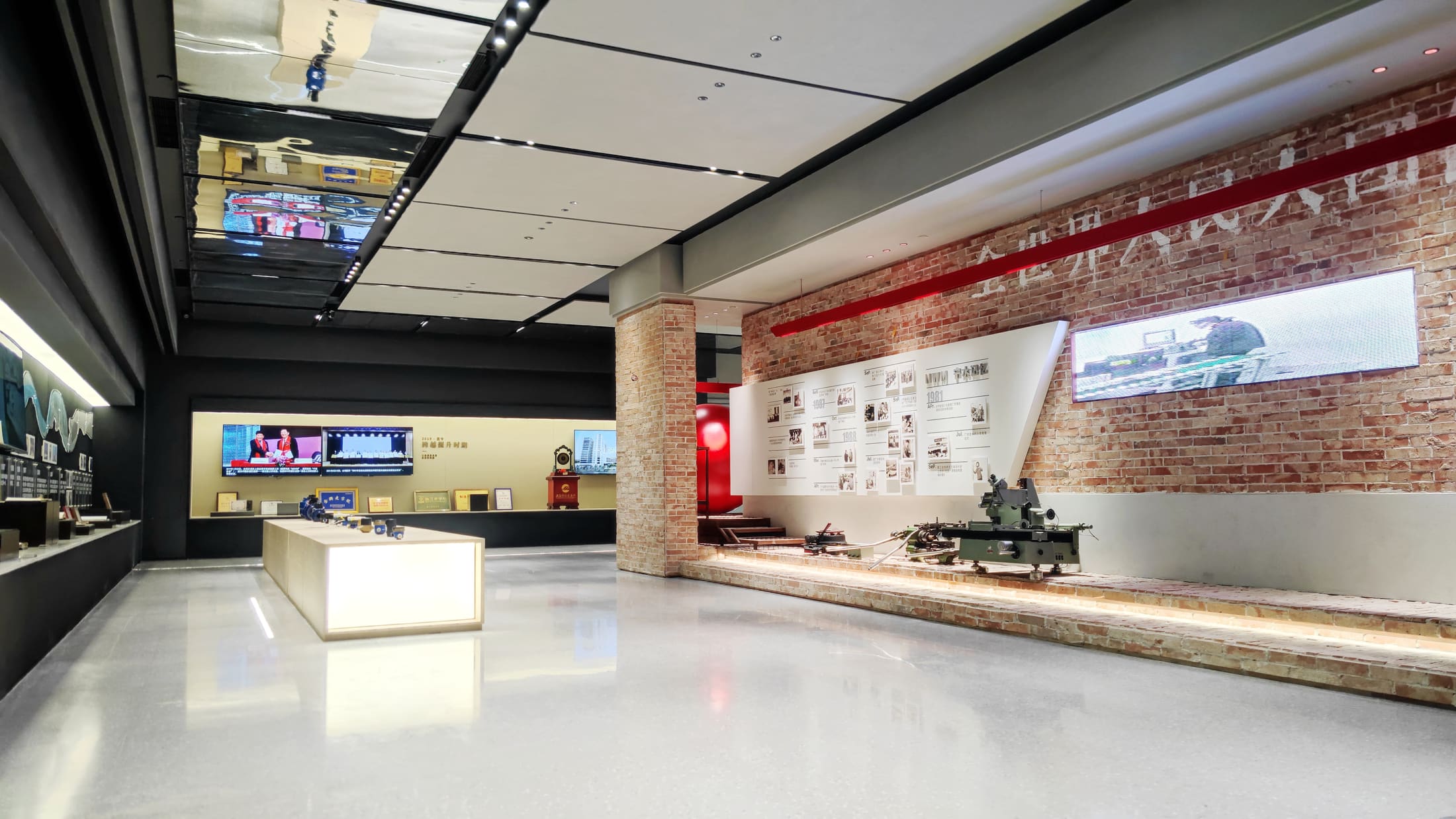 宁水集团产品展示墙和体验区